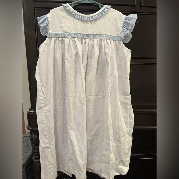 Jetson Cubbington Other - White and Blue Sleeveless Dress